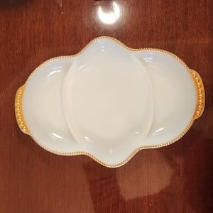 Vintage FireKing Ovenproof relish/dip tray